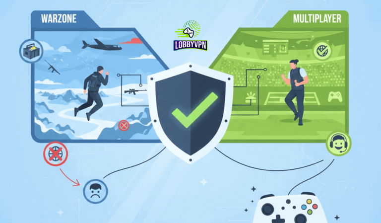 VPN for Warzone vs Multiplayer