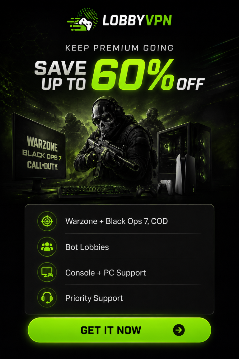 Lobby VPN promotion